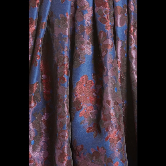 Badgley mischka floral jacquard fit n flare dress - Picture 5 of 5